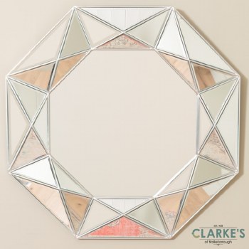 Prism Geo Silver Mirror