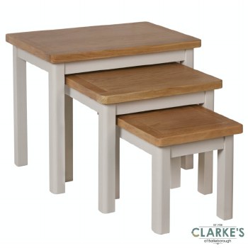 Purdi Painted Nest of 3 Tables