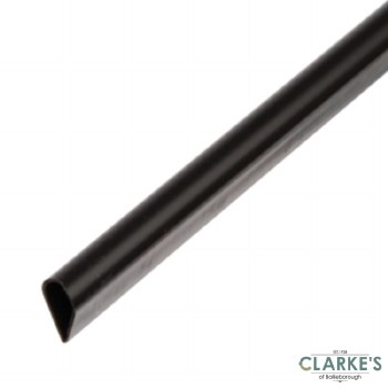 PVC Self-Locking Profile Black 15mm/1m