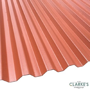 PVC Corrugated Roof Sheeting Terracotta