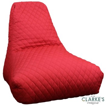 Snug Quilted Bean Bag Red