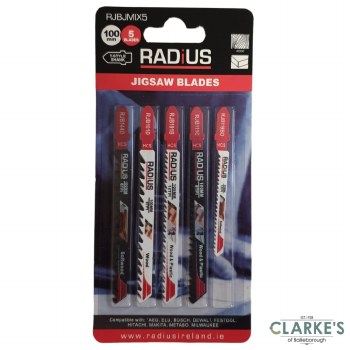 Radius Jigsaw Blade Set for Wood