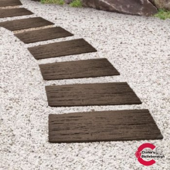 Railroad Tile Garden Path Stepping Stone Brown