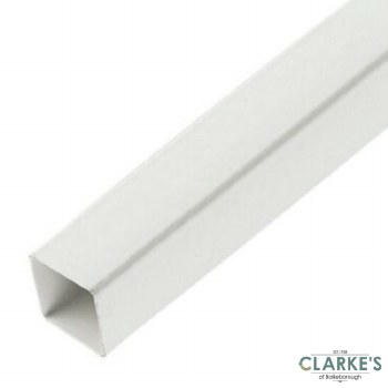 Square Downpipe White 4m
