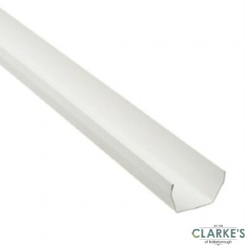 Sqaure Plastic Gutter White 4m