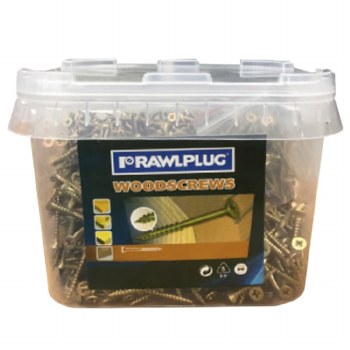 Raw Plug WoodScrews 4x40mm
