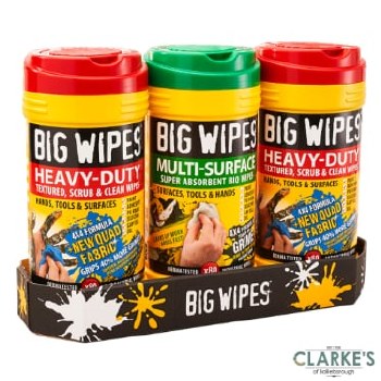 Big Wipes Triple Pack Heavy Duty Cleaning Wipes & Multi-Surface Clening Wipes