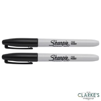 Sharpie Black Permenant Markers Set of 2