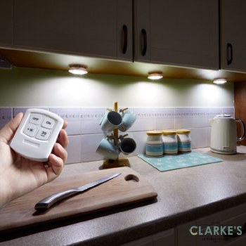 Remote Control Glo-Discs triple Cupboard Light