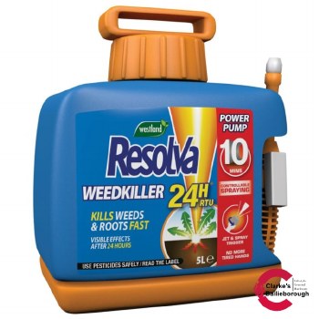 Resolva 24H Ready to Use Weedkiller Power Pump 5 Litre
