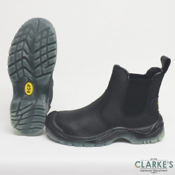 RGP PA116 Black Dealer Boots With Scuff Cap Size