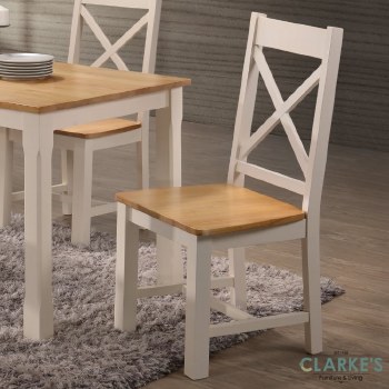 Rochester cream dining chair
