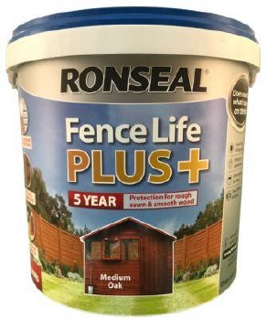 Ronseal Fence Life Plus Medium Oak 5L