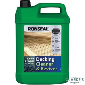 Ronseal Decking Cleaner and Reviver 5 Litre