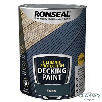 Ronseal Ultimate Protection Decking Paint Charcoal 5 Litre
