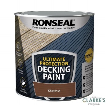 Ronseal Ultimate Protection Decking Paint Chestnut 2.5 Litre