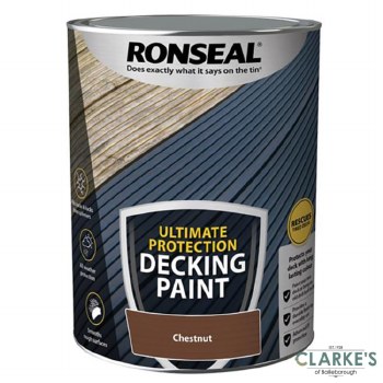 Ronseal Ultimate Protection Decking Paint Chestnut 5 Litre