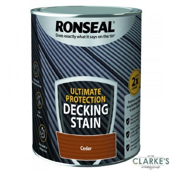 Ronseal Ultimate Protection Decking Stain Cedar 5 Litre