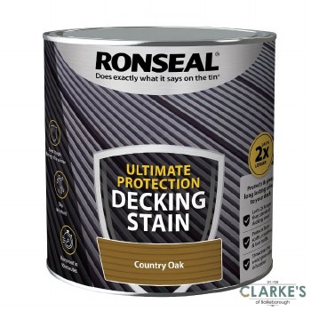 Ronseal Ultimate Protection Decking Stain Country Oak 2.5 Litre