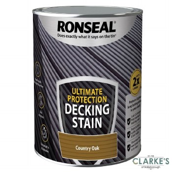 Ronseal Ultimate Protection Decking Stain Country Oak 5 Litre