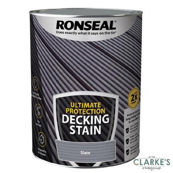 Ronseal Ultimate Protection Decking Stain Slate 5 Litre