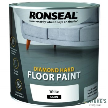 Ronseal Diamond Hard Floor Paint White 2.5 Litre