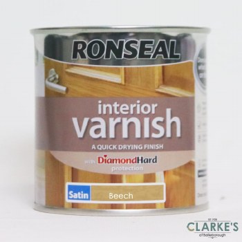 Ronseal Diamond Hard Interior Varnish Satin Beech 750 ml