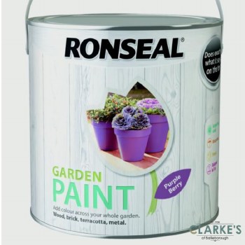 Ronseal Garden Paint Purple Berry 2.5 Litre