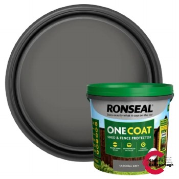 Ronseal One Coat Shed and Fence Protector Charcoal Grey 12 Litre