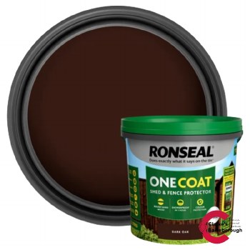 Ronseal One Coat Shed and Fence Protector Dark Oak 5 Litre