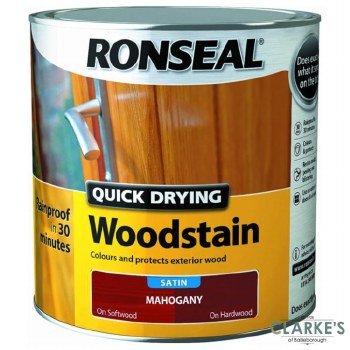 Ronseal Quick Dry Woodstain Mahogany 750ml