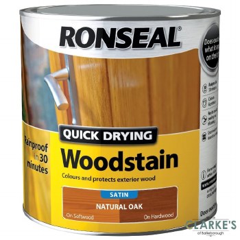Ronseal Quick Dry Woodstain Natural Oak 750ml