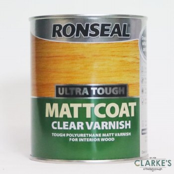 Ronseal Ultra Tough Mattcoat Clear Varnish 750ml
