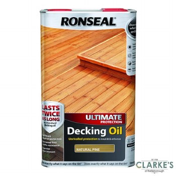Ronseal Natural Pine Ultimate Protection Decking Oil 5 Litres