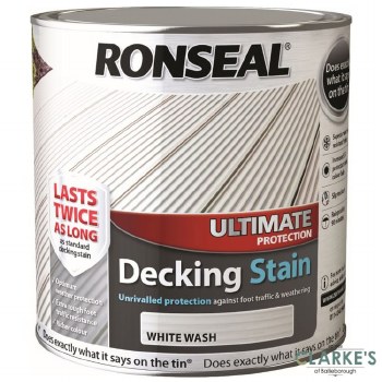 Ronseal Ultimate Protection Decking Stain White Wash 2.5 Litre
