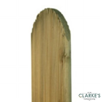 Round Top Fence Treated Board 1.5 Meter