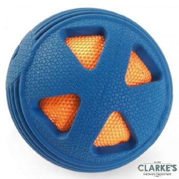 Rubber Crunch & Squeaky Gum Ball Dog Toy