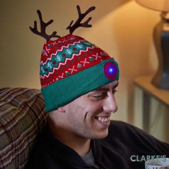 Rudolph Hat with LED Lights