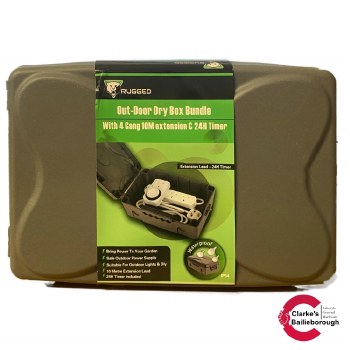 Rugged Outdoor Dry Box with 10m Extension Lead and Timer