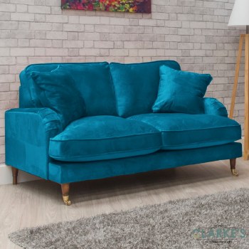 Rupert 2 Seater Velvet Sofa Teal