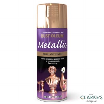 Rust-Oleum Metallic Spray Paint Bright Copper 400 ml