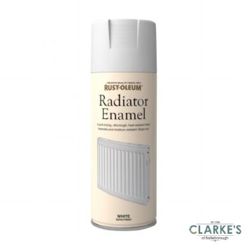 Rust-Oleum Radiator Enamel Spray Paint White Satin 400 ml