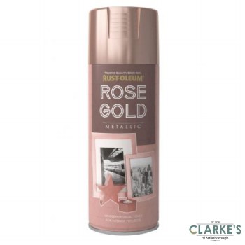 Rust-Oleum Rose Gold Metallic Spray Paint 400 ml