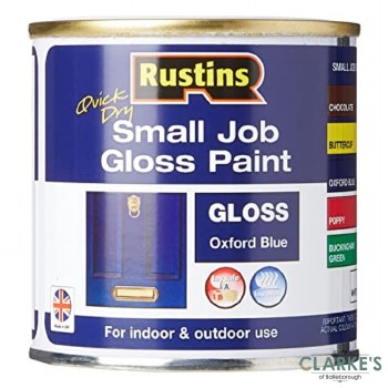 Rustins Small Job Gloss Paint Oxford Blue 250ml