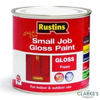 Rustins Small Job Gloss Paint Poppy 250ml