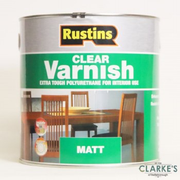 Rustins Polyurethene Varnish Matt Clear 500ml