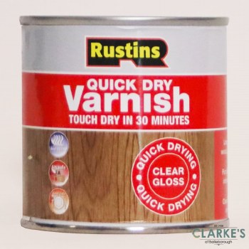 Rustins Quick Dry Clear Varnish Gloss 1 Litre