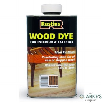 Rustins Wood Dye Brown Mahogany 250 ml