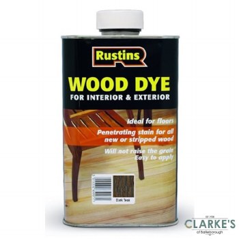 Rustins Wood Dye Dark Teak 250 ml