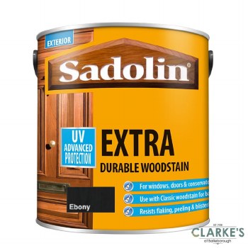 Sadolin Extra Durable Woodstain Ebony 2.5 Litre